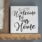 Welcome to Our Home Embossing 12 x 12 Stencil | FS017 by Designer Stencils | Reusable Stencils for Painting |
